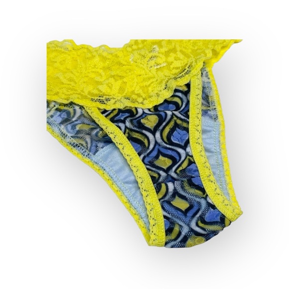 new Hanky Panky ☮︎︎ Iconic Low Rise Lace Thong ☮︎︎ Ashram Geo Print ☮︎︎ XS S M L - Picture 9 of 15